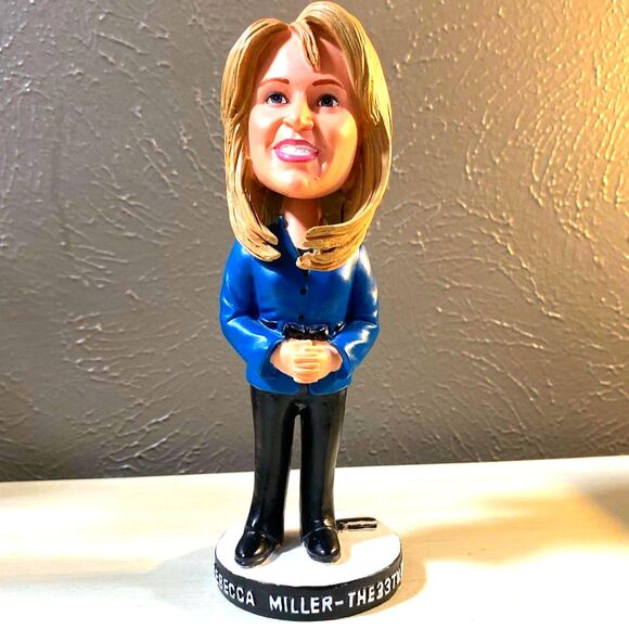 Fort Worth Meteorologist Rebecca Miller Bobblehead - Fort Worth Cats Channel 33 - Picture 1 of 6